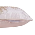 thumbnail image 3 of Ox Bay Mabel Abstract Glam Polyester Hand Woven Lumbar Pillow, Gold/Blush Pink, 16" x 24", 3 of 11