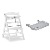 hauck Alpha Adjustable Booster High Chair and High Chair Tray Table, Grey