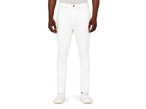 mens white stretch skinny jeans