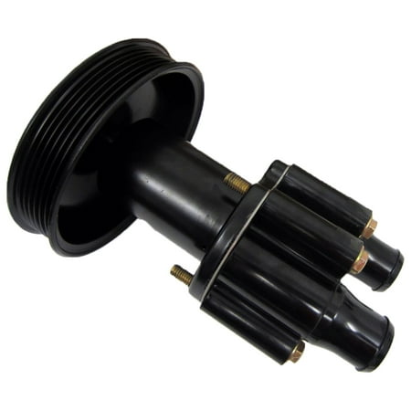 Quicksilver 807151A9 Sea Water Pump Housing for V6 and V8 MerCruiser Engines Made by General Motors w/ a Serpentine Belt Pulley System for Engine Accessories and Electrical Fuel Pumps
