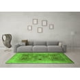 thumbnail image 3 of Ahgly Company Indoor Square Oriental Green Traditional Area Rugs, 4' Square, 3 of 4