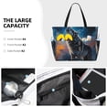 thumbnail image 3 of Disketp Lonely Night Sky Wolf Bolsa de Playa de Gran Capacidad, Bolso Impermeable y a Prueba de Arena para Mujer, Ideal para Playa, Piscina y Natación, 3 of 7