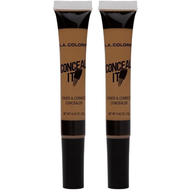 Corrector L.A. COLORS Conceal It Deep CC568, paquete de 2