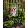 thumbnail image 2 of Bearded Collie Easter Eggtravaganza Garden Flag, 2 of 2