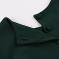 thumbnail image 7 of Efsteb Women's Elegant Vintage Dresses Round Neck Short Sleeve Dress Casual Solid Color Work Party A-Line Dress （Green，M）, 7 of 7