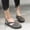 Gray, variant on Njoeus Closed Toe Sandals Women Soft Flat Shoes Summer Sandals Casual Walking Shoes