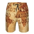 thumbnail image 3 of Goofa Not All Those Who Wander Are Lost2 Printed Mens Swim Trunks Summer Quick Dry Short Beach Swimwear Bathing Suits-, 3 of 9