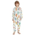 thumbnail image 2 of Vzayyk 4T-14Y Size Aviliable Cozy One-Piece Footless Sleeper Pajama Colorful Floral, 2 of 8