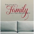 thumbnail image 3 of Wall Decal The Love of Family One of Life's Greatest gifts Wall Decals Vinyl Stickers, 23x16, Black & Red, 3 of 4