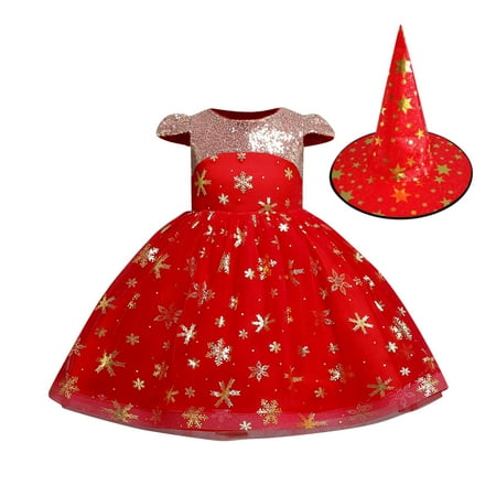 

Toddler Girl Summer Clothes Kids Girls Pageant Dress Party Child Gown Princess Dress Hat Set Kids Summer Dress