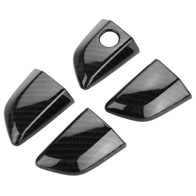 Qii Lu 8Pcs Fibre de Carbone Texture Porte Extérieure Poignée Housse pour 2016-2018