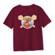 thumbnail image 3 of Camiseta de manga corta para mujer, Tops rojos, trajes de regalo, ropa, camiseta básica, Tops de verano para acampar, caminar, desplazarse, oficina, s SG, 3 of 8