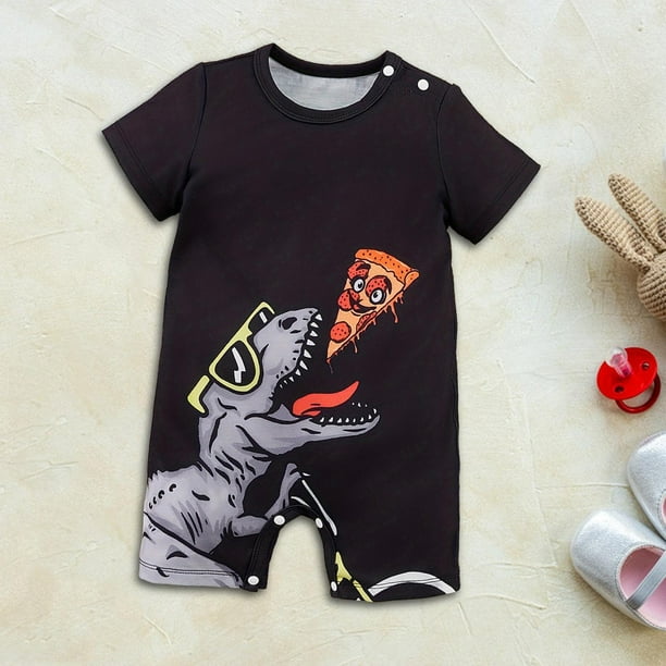 Peleles de manga corta para bebé, mono transpirable de verano con dibujos animados, ropa para bebé, accesorios de fotografía para el hogar, vacaciones 9 a 12 meses