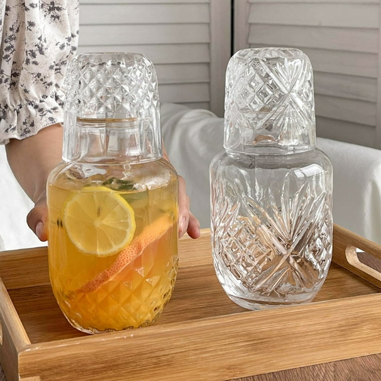 Bedside Water Carafe and Glass 