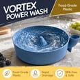 thumbnail image 3 of Self-Spinning Berry Washing Bowl with Drain Base, 360° Swirl Cleaner for Strawberries, Blueberries & Vegetables, Food-Grade Plastic, Quick-Drain & Colander Combo(Green), 3 of 8