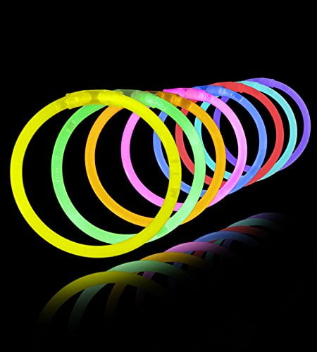 100 unités Premium glowhouse Glow Stick Bracelets Orange