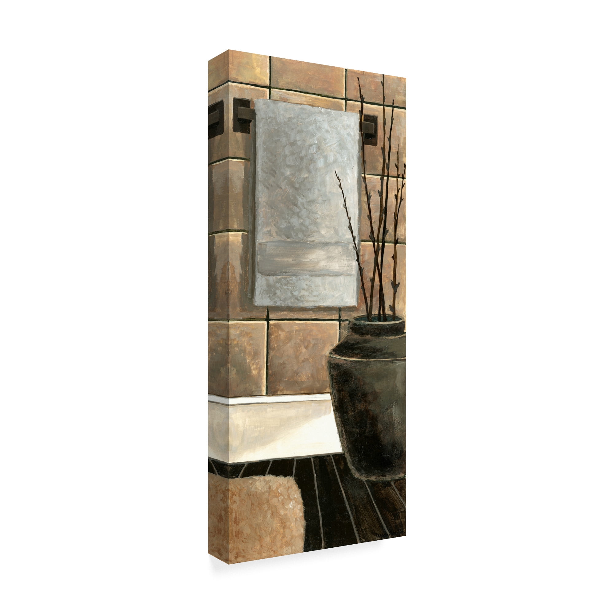 Trademark Fine Art 'Modern Bath Panel II' Canvas Art by Megan Meagher