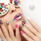 thumbnail image 2 of Ofertas Únicas 1 Juego de Suministros de Uñas de Moda para Mujeres con Rhinestones Verde y Blanco, 2 of 6
