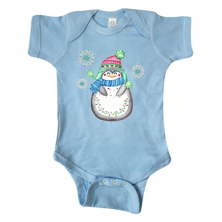 

Inktastic Winter Happy Penguin Gift Baby Boy or Baby Girl Bodysuit
