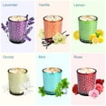 thumbnail image 3 of Holiday Gift, Christmas Candles Cented Candles in Glass Made of Organic 100% Soy Wax, 2 inches Diameter and Burning Time 12-15 Hours, for Aromatherapy - Orchid/Mint/Lemon/Rose/Lavender/Vanilla Gift, 3 of 8