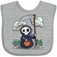 thumbnail image 3 of Inktastic Halloween Trick or Treating Cute Grim Reaper Boys or Girls Baby Bib, 3 of 4