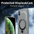 thumbnail image 2 of ELEHOLD Case for iPhone XS/X, Military-Grade Drop Protection Magnetic Phone Case with 360° Rotating Ring Stand,Gray, 2 of 6