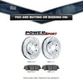 thumbnail image 2 of PowerSport Front Brakes and Rotors Kit |Front Brake Pads| Brake Rotors and Pads| Ceramic Brake Pads and Rotors |fits 1995-1997 Ford Ranger; Mazda B2300, B3000, B4000, 2 of 7