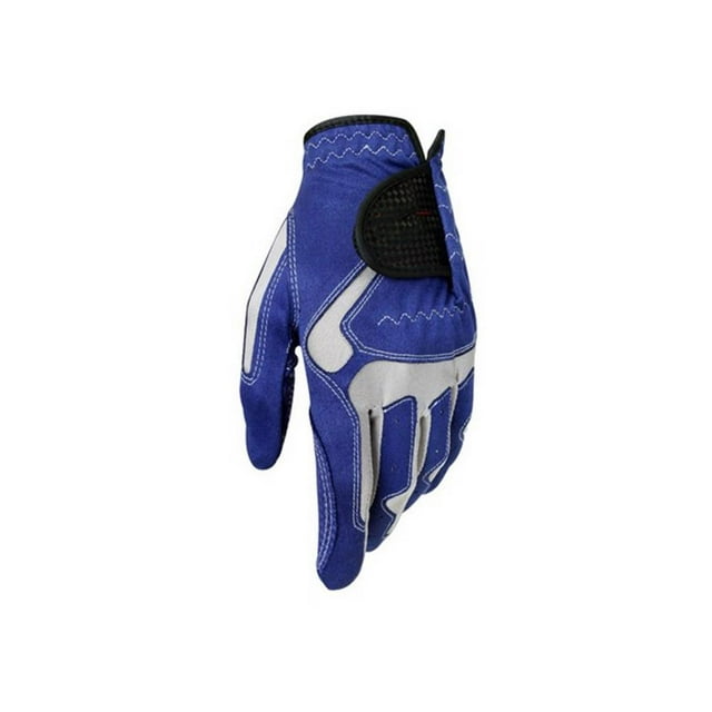 Xingzhi Single Men Left Hand Golf Glove Training Practice Sticky Comfortable Beginner Professional Protector Portable Outdoor Blue Blue