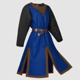 thumbnail image 2 of Tunic Shirt for Men Historical Halloween Blouse Top Lace Up Design, 2 of 3