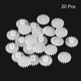 thumbnail image 3 of Uxcell 20 Pcs Plastic Gears 20 Teeth Plastic Motor Gear Model 202A Reduction Gear for RC Car Model DIY Robot (White, Module 0.5), 3 of 7