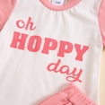 thumbnail image 5 of lkfuzj Toddler Boys Summer Casual Outfits T-Shirt & Elastic ShortsShort Sleeve O Neck Matched Daily T-Shirt 2PC Outfits For Kids 0-3 Years Pink, 5 of 9