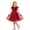 Z1 Red, variant on RTKFRFLM Girls One-Year-Old Birthday Dress Sleeveless Off-Shoulder Tulle Princess Gown
