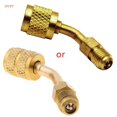 thumbnail image 2 of Más de 1/4 vuelta 5/16 adaptador de cabeza de conversión todo cobre r410 reductor con válvula núcleo de aire acondicionado conector de recarga huangjie unisex, 2 of 2