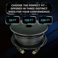thumbnail image 6 of SatelliteSale Digital Fiber Optic 8K HDMI 2.1 Cable 8K/60Hz 48Gbps Universal Wire PVC for Media Players, TVs, Monitors, Black Cord 100 feet, 6 of 6