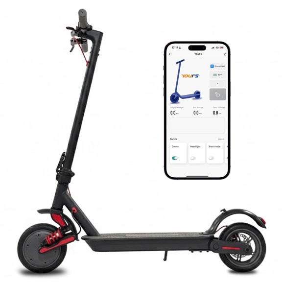 AJOOSOS X2 Electric Scooter for Adults, 36V 500W Motor, 18 MPH Max Speed, 15 Miles Range, Foldable E Scooter