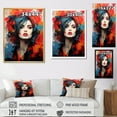 thumbnail image 4 of Designart "Crimson Portrait Of Carter II" Pop Art Canvas Prints, 4 of 7