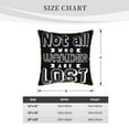 thumbnail image 4 of Zufioo Not All Who Wander Are Lost 2 Print Velvet Border Throw Pillow Cover, Zipper Throw Pillow Protector for Cushions Sofa Bedroom Home Decorations-20"x20", 4 of 8