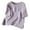 Purple, variant on Women's Literary Retro Loose Casual Linen Short Sleeve T-Shirt Top Comfortable Breathable Tee