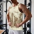 thumbnail image 5 of Pofeuu New York Print Men's Workout Tank Tops Sleeveless Muscle Gym Shirt Quick Dry-4X-Large, 5 of 7