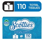 (2 pack) Scotties Facial Tissues, Everyday Comfort, 2-Ply Facial Tissues, 110 Tissues per Box