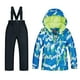 thumbnail image 1 of Traje de nieve de invierno, Conjuntos de ropa para niños Chaqueta con capucha de invierno + Pantalones Traje de nieve Negro Talla 16 (151-158cm) Cola niños traje de nieve, 1 of 8