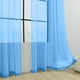 thumbnail image 4 of Panel de Cortina Semitransparente de Poliéster | Cortinas Transparentes de Doble Hilo con Bolsillo para Barra, Que Filtran La Luz Entre Un 40 y Un 70 % de Privacidad | 210 X 132 Cm, Negro, Verde, Azu, 4 of 6
