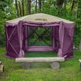 thumbnail image 4 of CLAM 12.5” x 12.5” Quick-Set Pavilion Tent Canopy with Wind Panels, Plum, 4 of 7