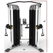 Encore ES9030 Functional Pulley System, Weight Trainer, Dual Weight Stacks, Adjustable Home Gym Equipment, Weight Machine, Lifting for LAT Pull Down, Tricep, Biceps Curl, Back, Forearm Exercise
