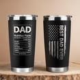 thumbnail image 2 of 20oz Navy Blue Travel Coffee Mug Tumbler for Dad, Best Dad Ever from Son Daughter, Ideal Gift for Birthday Father’s Day Valentine’s Day Husband Men, 2 of 9