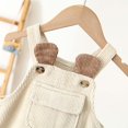 thumbnail image 6 of MuXiKeJi Clothes Boys Corduroy Overalls Dungarees For Toddlers And Kids Soft Comfortable Adjustable Straps Casual Wear Durable Stylish Childrens Garment, 6 of 9