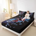 thumbnail image 4 of Homewish Ice Hockey Sports Full Size Sheets, Art Watercolor Splatter Bed Sheets, Teens Kids Girls Boys Sheet Sets, Super Cozy Room Decor, 4 Pieces, 4 of 7