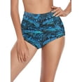 thumbnail image 2 of RELLECIGA Women's High Waisted Ruched Bikini Bottom, 2 of 6