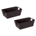 thumbnail image 1 of Bolso Tote Con Correa Tejida Y Estante Pequeño Simplify | Cesta De Almacenamiento Decorativa | Asas Integradas | Organización | Armario | Dormitorio | Cuarto De Baño | Guardería | Accesorios | Juguete, 1 of 1