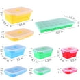 thumbnail image 3 of Set of 4 Collapsible Silicone Storage Containers plus BONUS Ice Tray by Raywer, 3 of 8